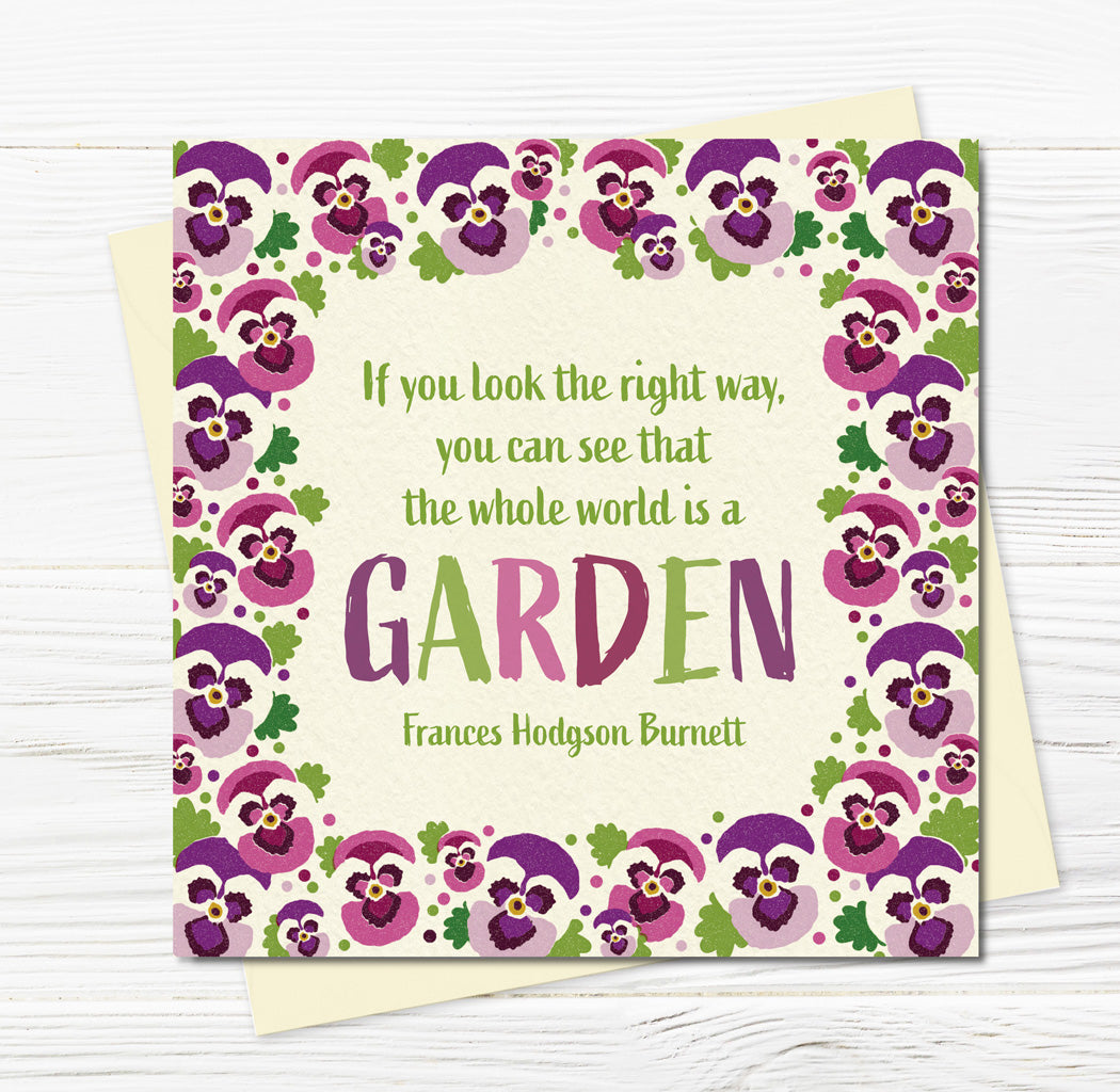 Cottage Garden Quotations, Pansies 2