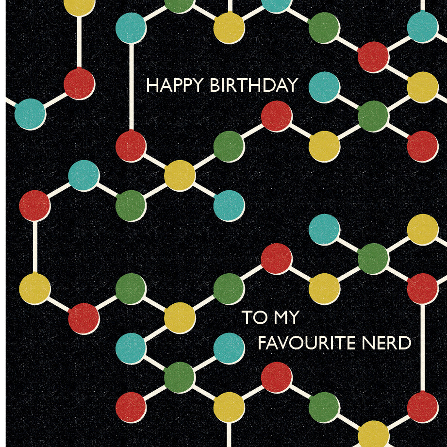 Festival Hall 'Favourite Nerd' Birthday Card