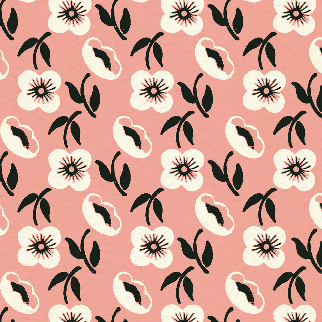 Floribunda Gift Wrap, Pink