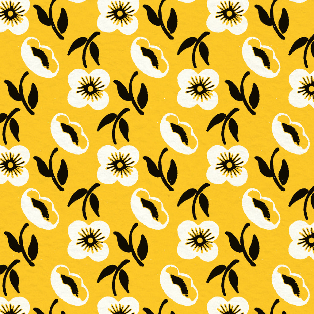 Floribunda Gift Wrap, Yellow