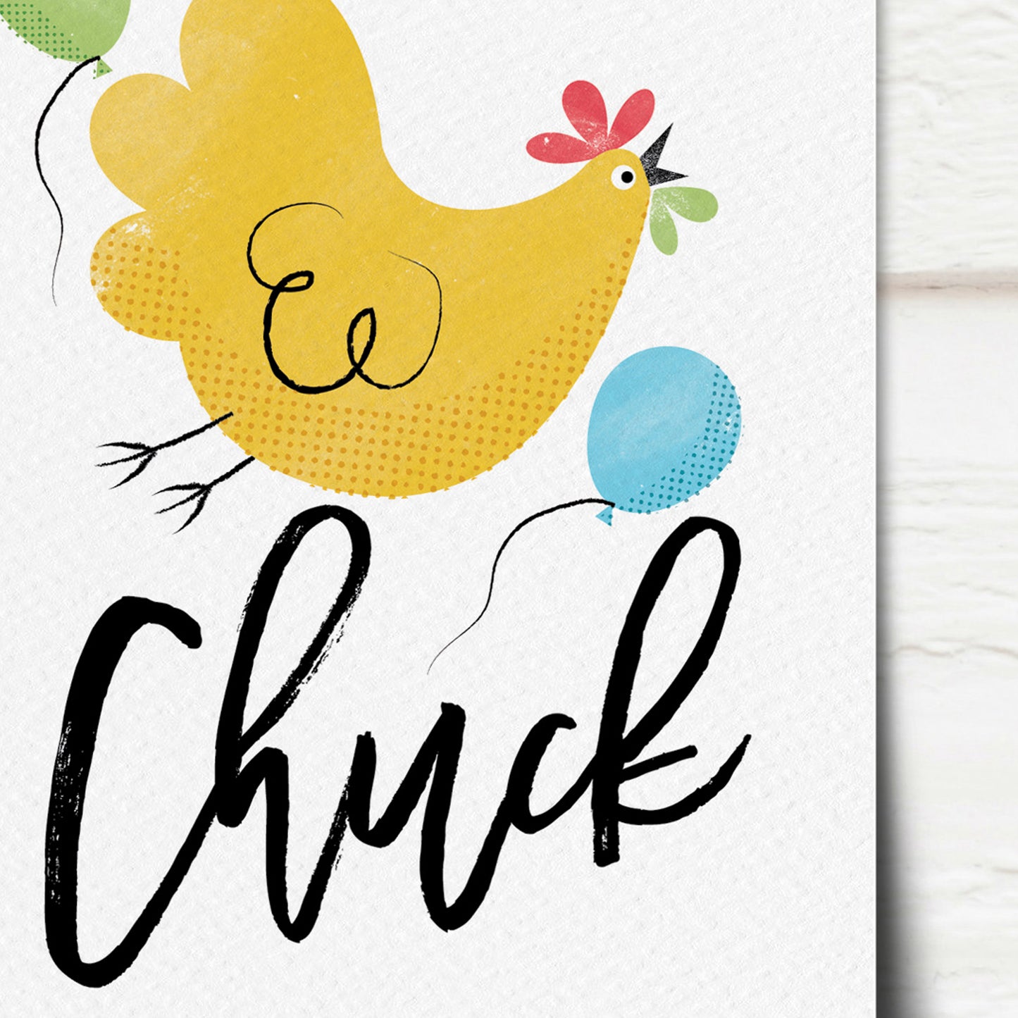 Sketchy Cheers Chuck Thank You Card