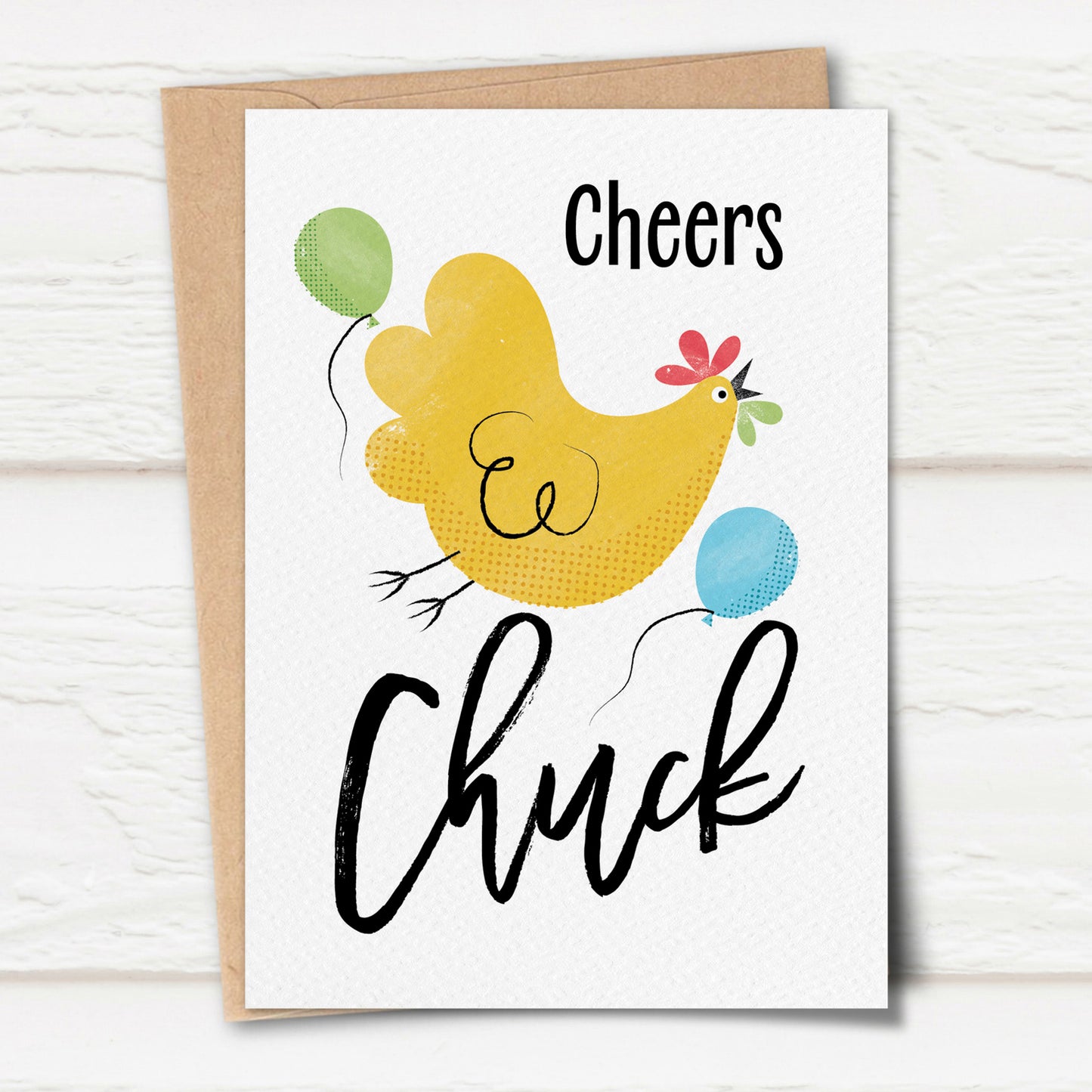 Sketchy Cheers Chuck Thank You Card