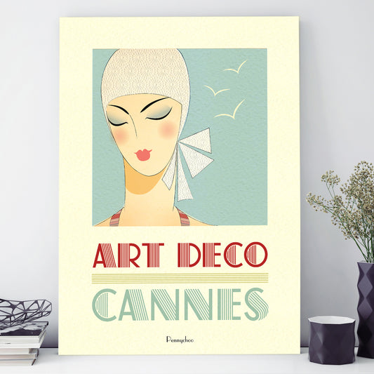 Deco Dames A3 print: Cannes