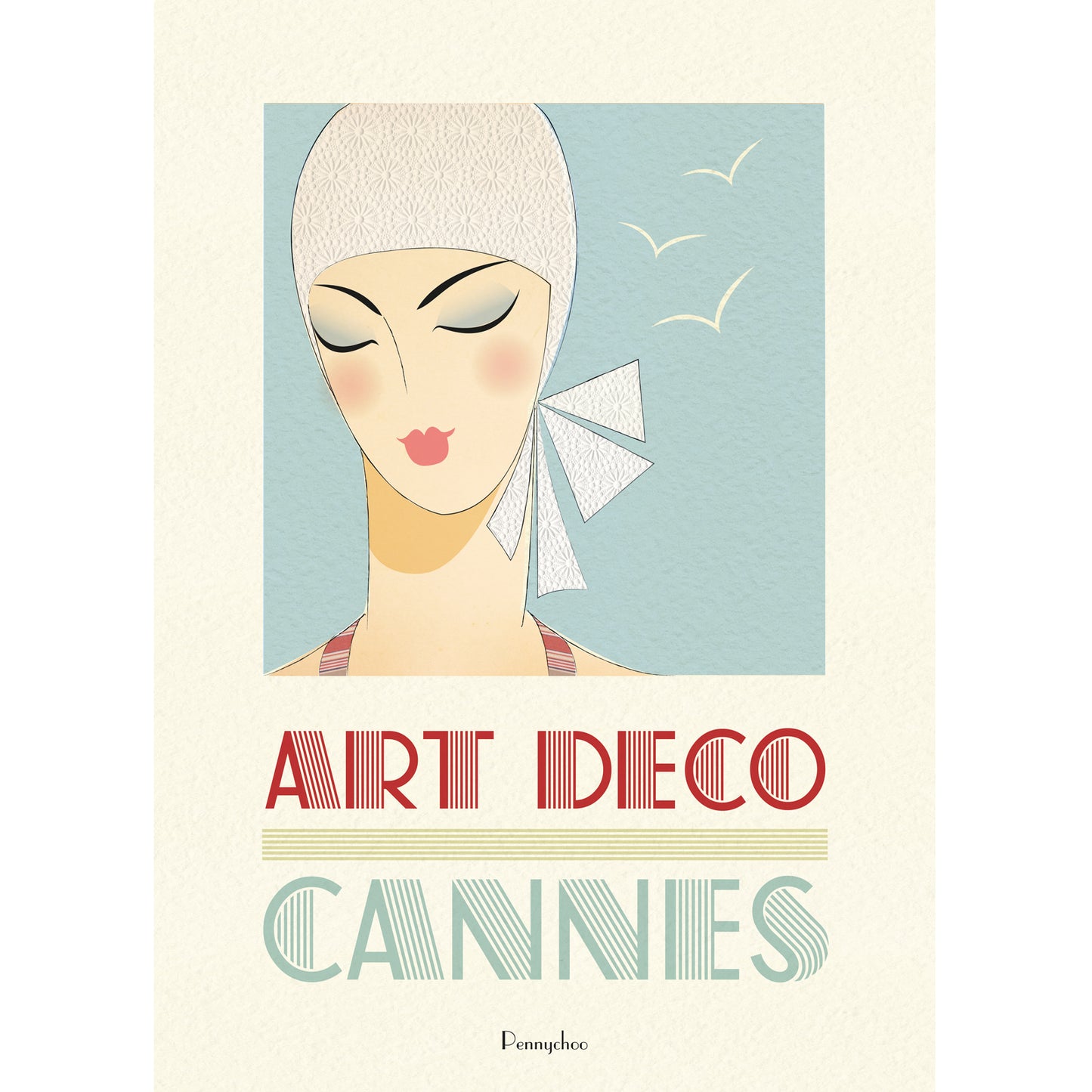 Deco Dames A3 print: Cannes