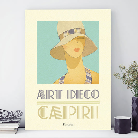 Deco Dames A3 print: Capri