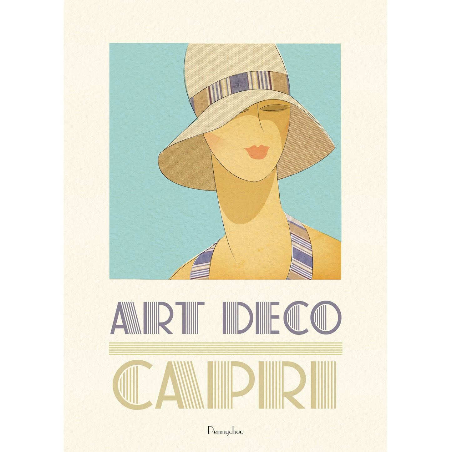 Deco Dames A3 print: Capri