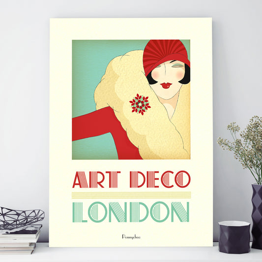 Deco Dames A3 print: London