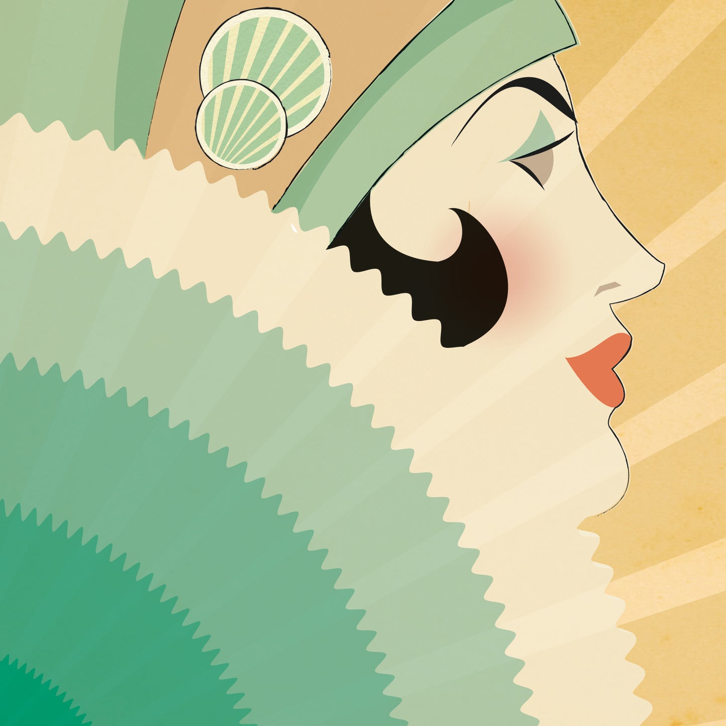 Deco Dames A3 print: Prague