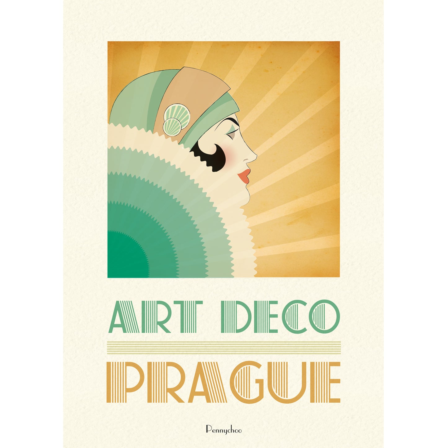 Deco Dames A3 print: Prague