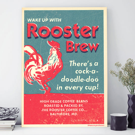 Matchbook A3 print: Rooster Brew