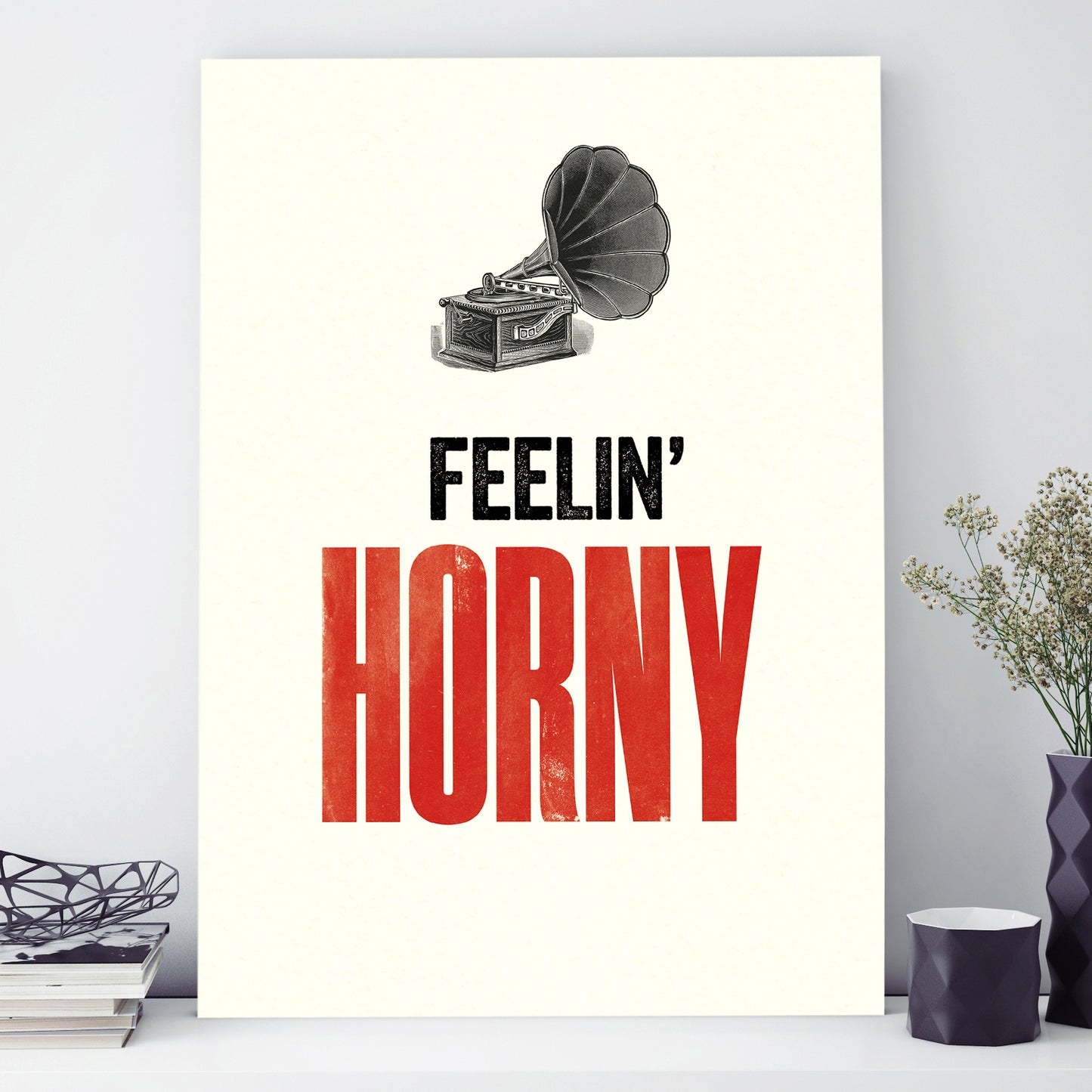 Modern Life A3 print: Horny