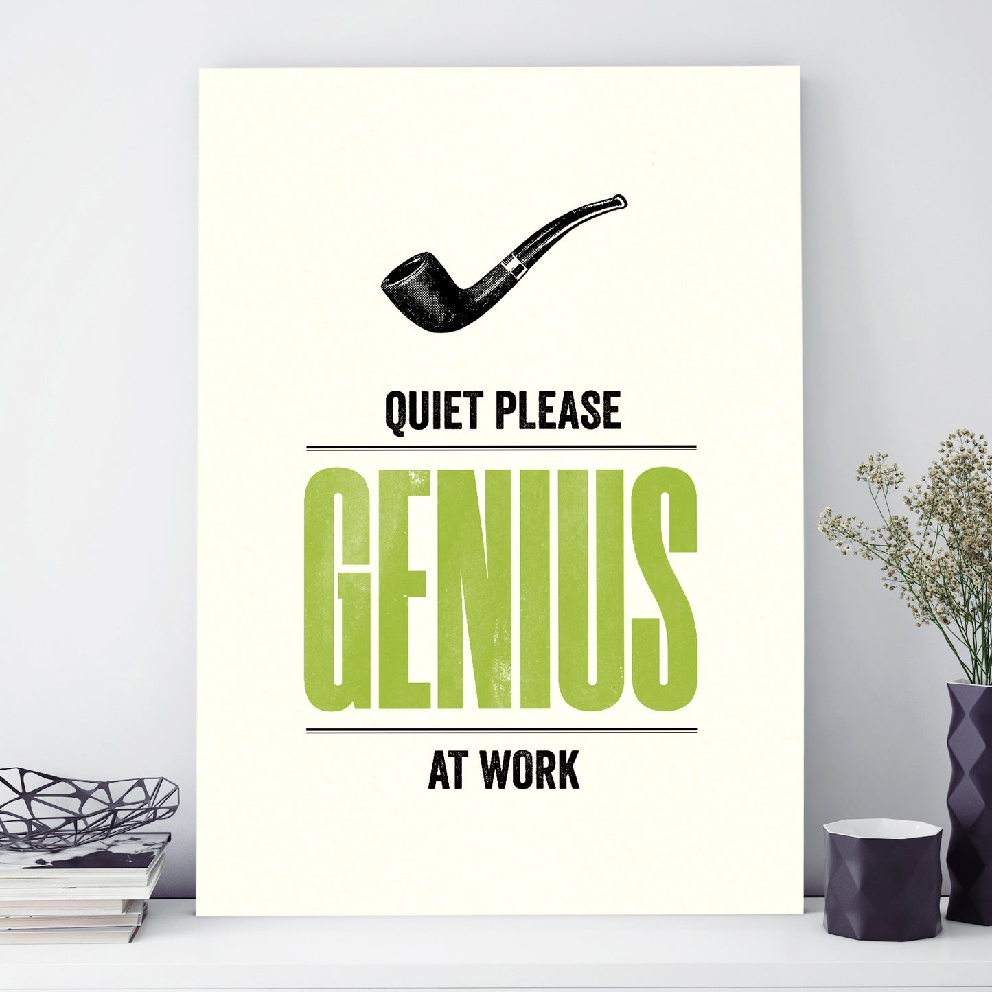 Modern Life A3 print: Genius