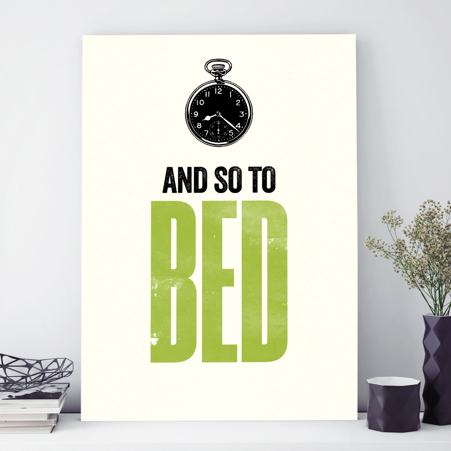 Modern Life A3 print: To Bed