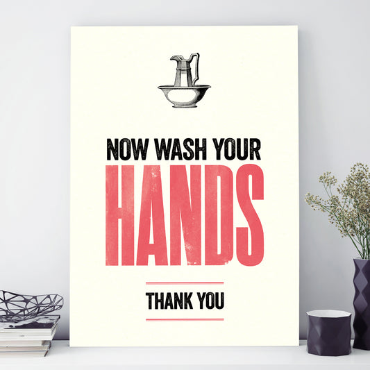 Modern Life A3 print: Wash Your Hands