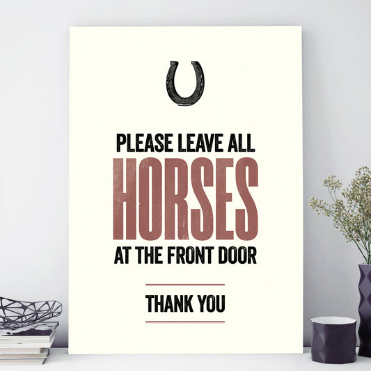 Modern Life A3 print: Horses