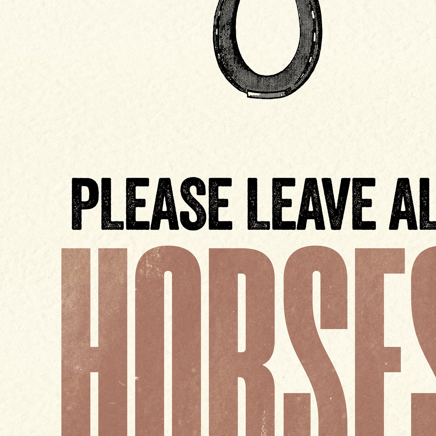 Modern Life A3 print: Horses