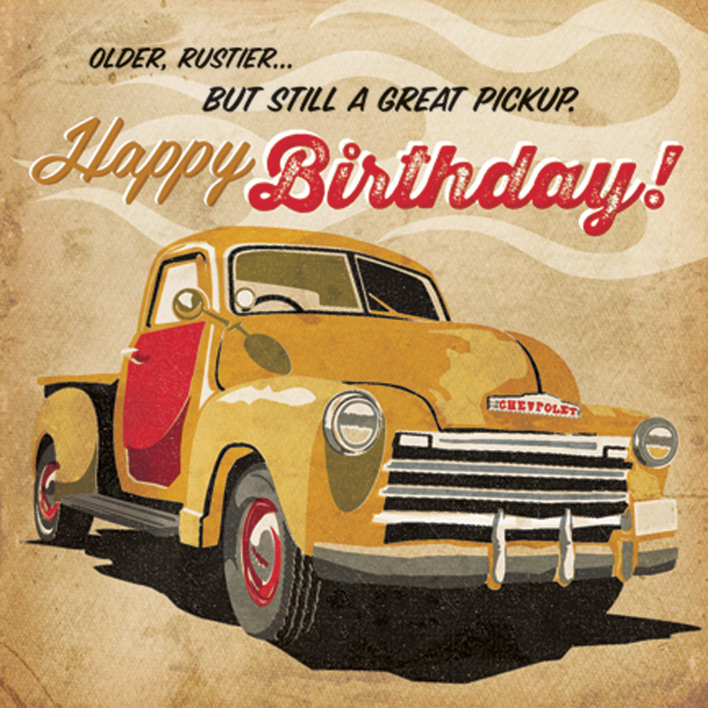 Autojumble 'Great Pickup' Birthday Card