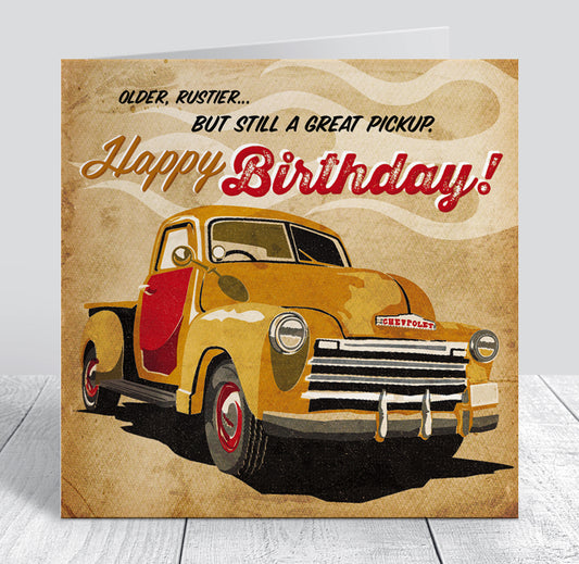 Autojumble 'Great Pickup' Birthday Card