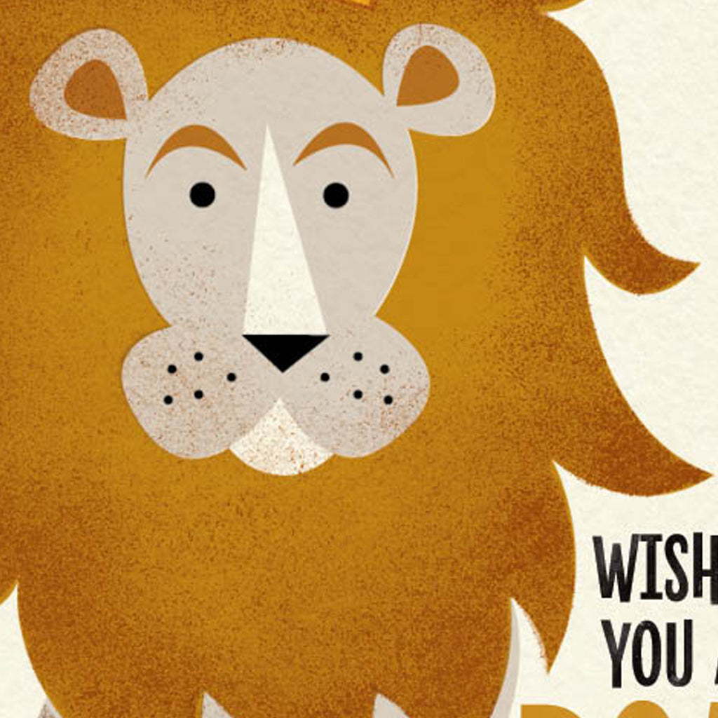 Big Top: Roarsome Lion Birthday Card