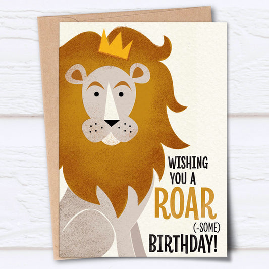 Big Top: Roarsome Lion Birthday Card