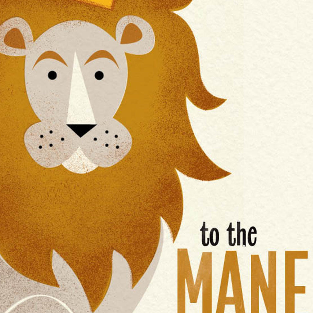 Big Top: Mane Man Lion Birthday Card
