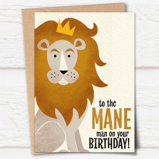 Big Top: Mane Man Lion Birthday Card