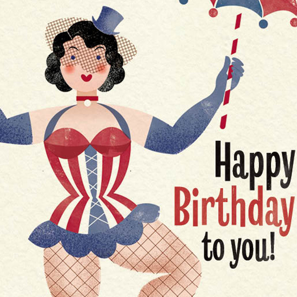 Big Top: High Wire Birthday Card