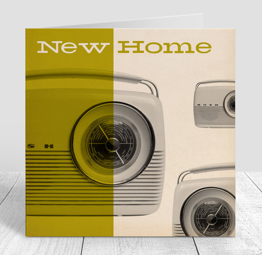 Bluenote Vintage Radio New Home Card