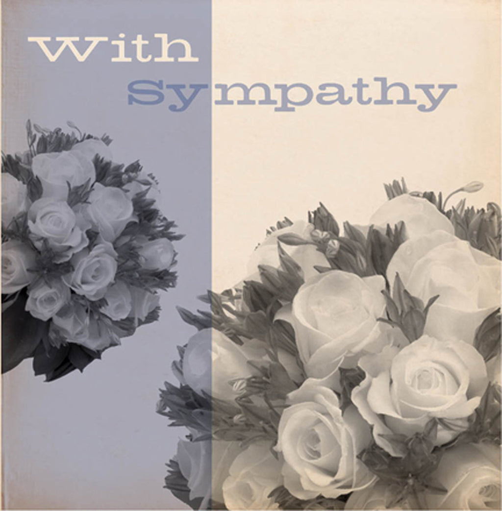 Bluenote Sympathy Flowers Card