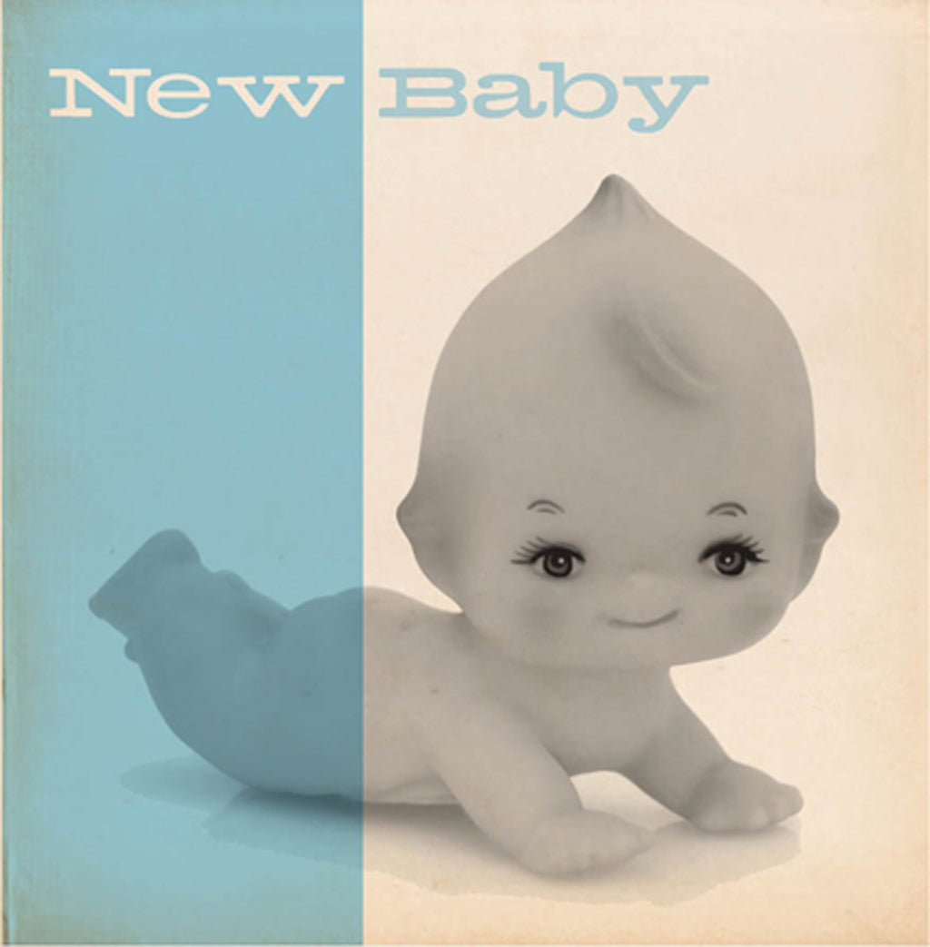 Bluenote New Baby Card, Blue