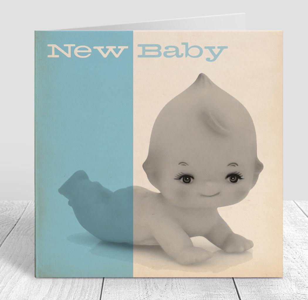 Bluenote New Baby Card, Blue