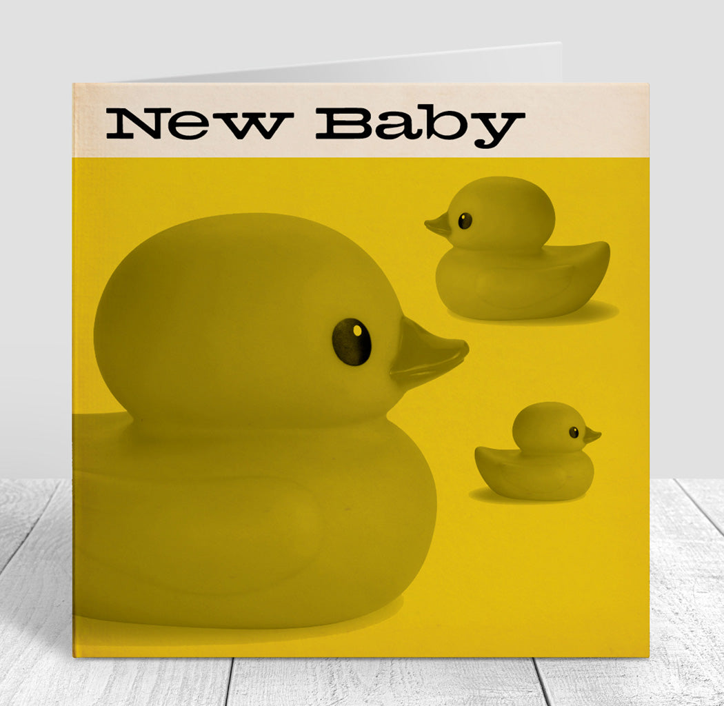 Bluenote New Baby Duck Card, Yellow