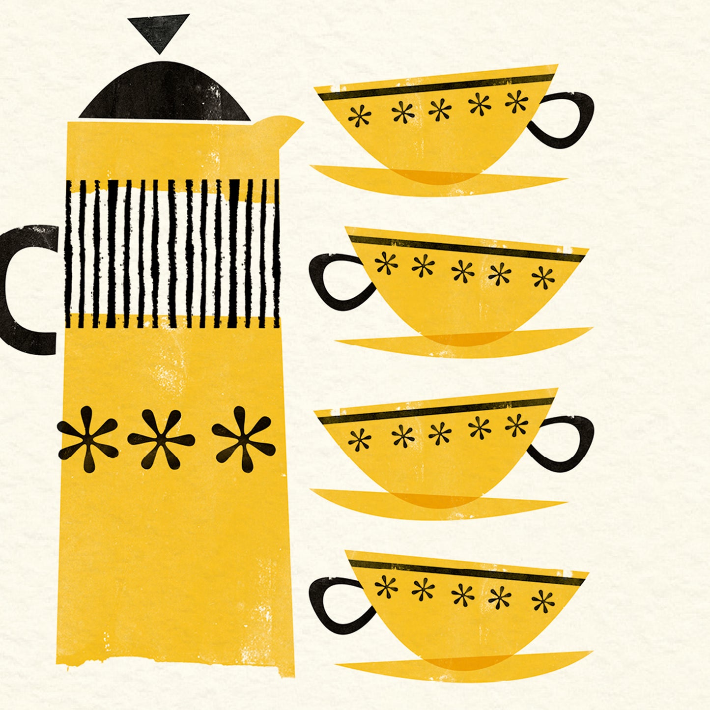 Just A Note: Coffee Pot Yellow