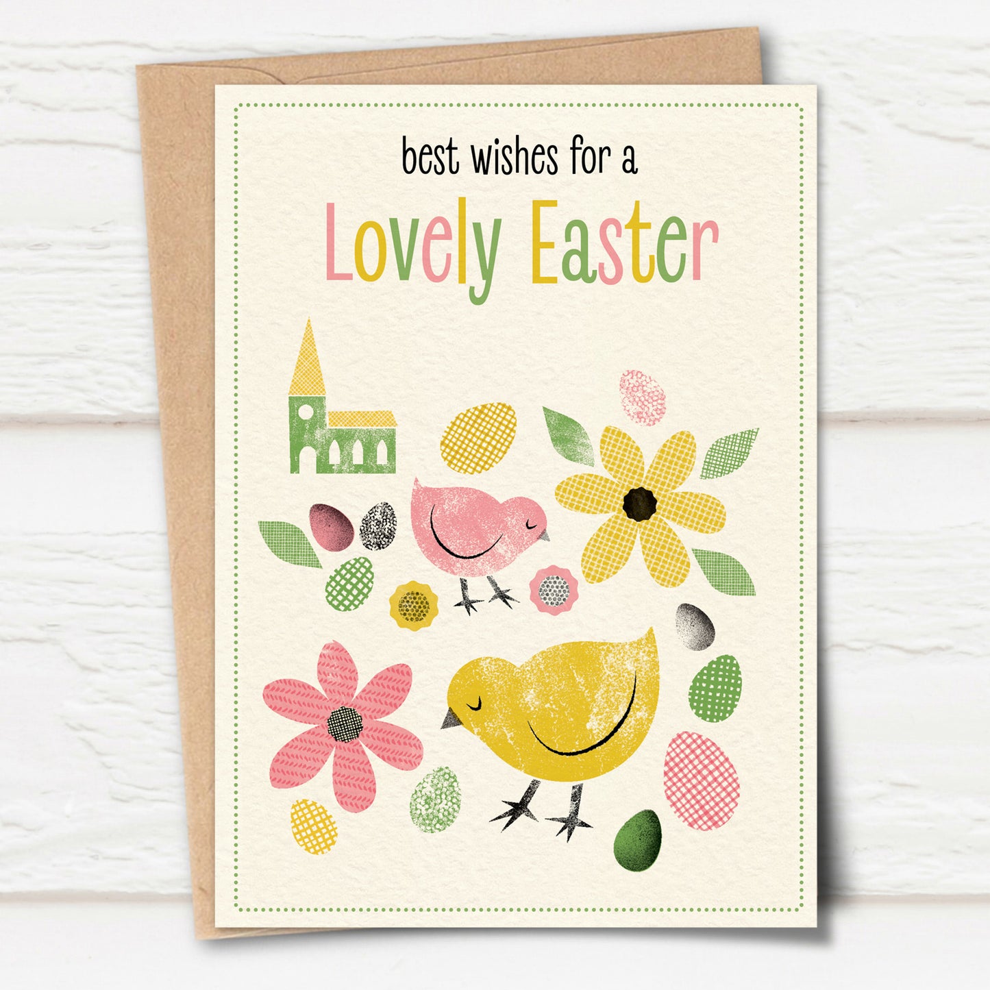 Spring Chicks Easter Card