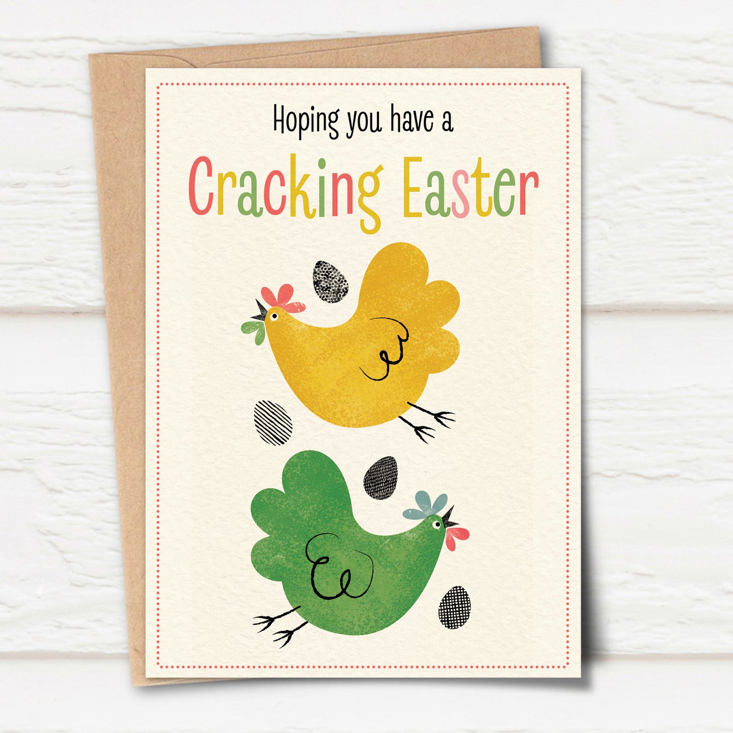 Flustered Chickens Easter Card