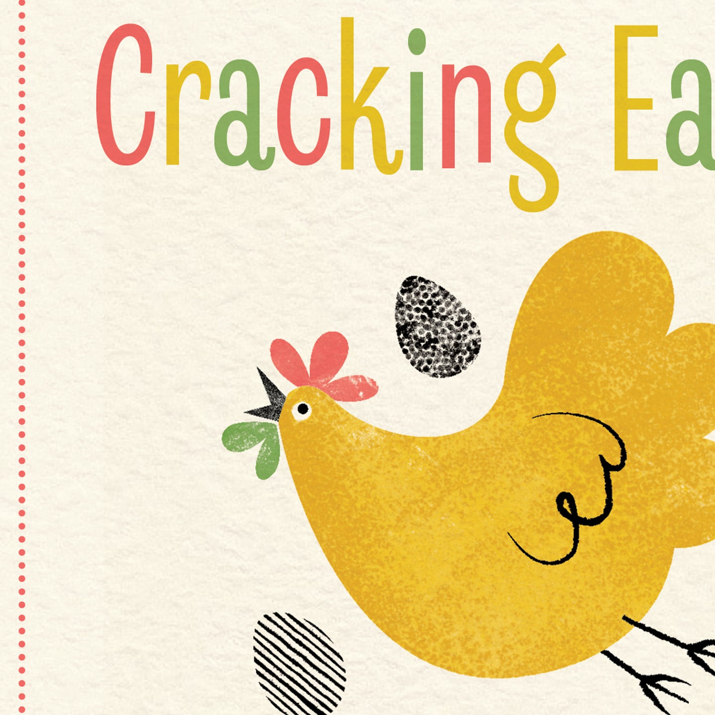 Flustered Chickens Easter Card