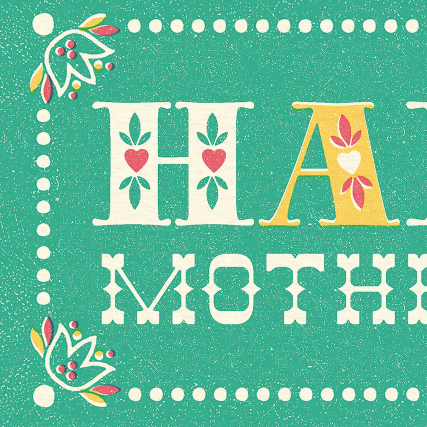 Folksy Mother's Day Card