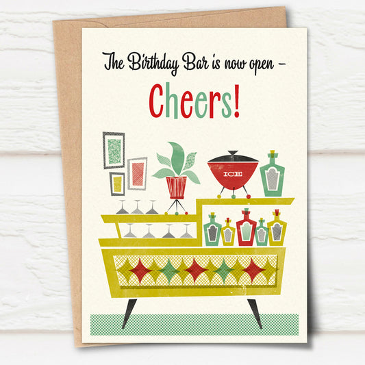 Honey, I'm Home! 'Cheers!' Birthday Card