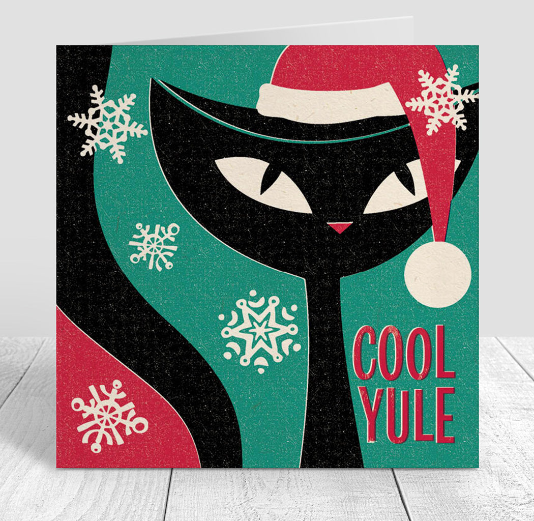 Jazz Cat 'Cool Yule' Christmas Card