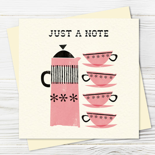 Just A Note: Coffee Pot Pink