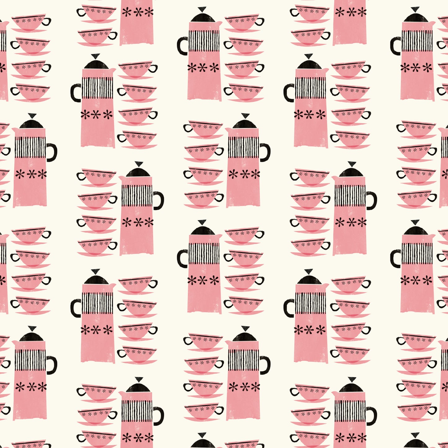 Just Patterns: Pink Coffee Pots