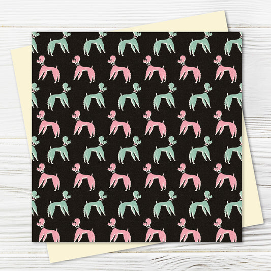 Just Patterns: Poodles, Pink & Green