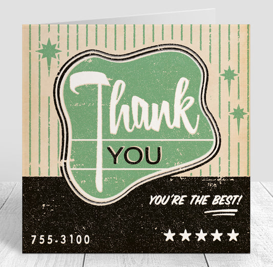 Matchbook Thank You Card