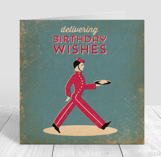 Matchbook Bellhop Birthday Card