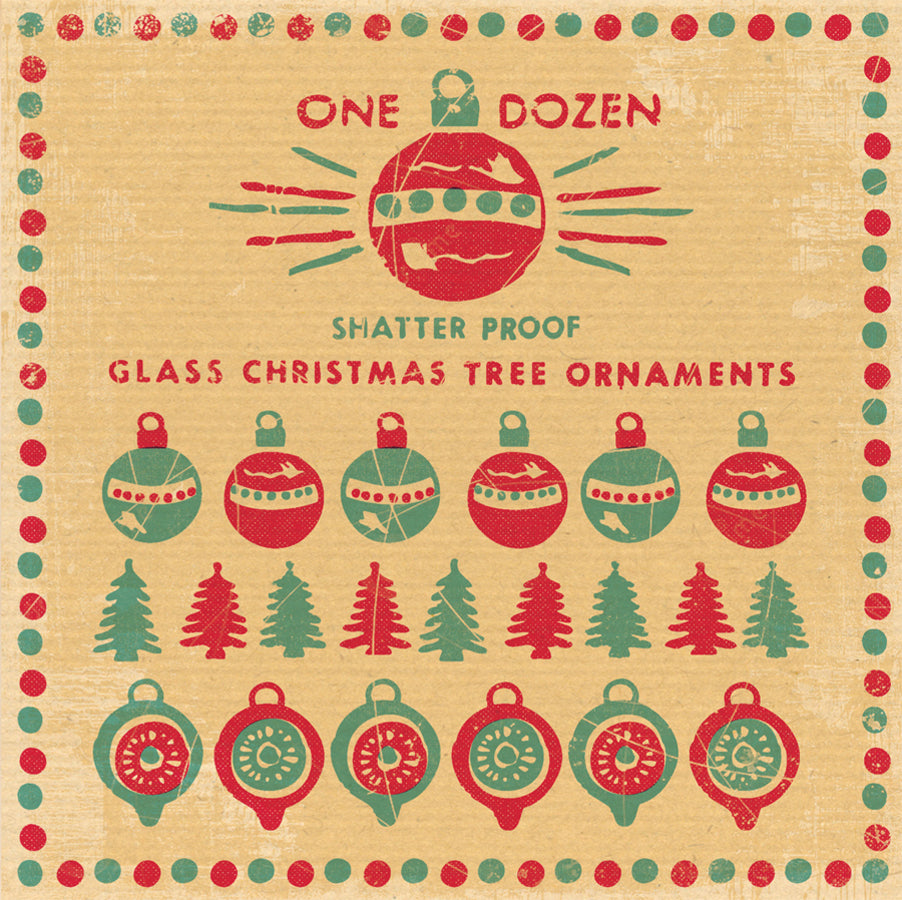 Matchbook Christmas Ornaments Card