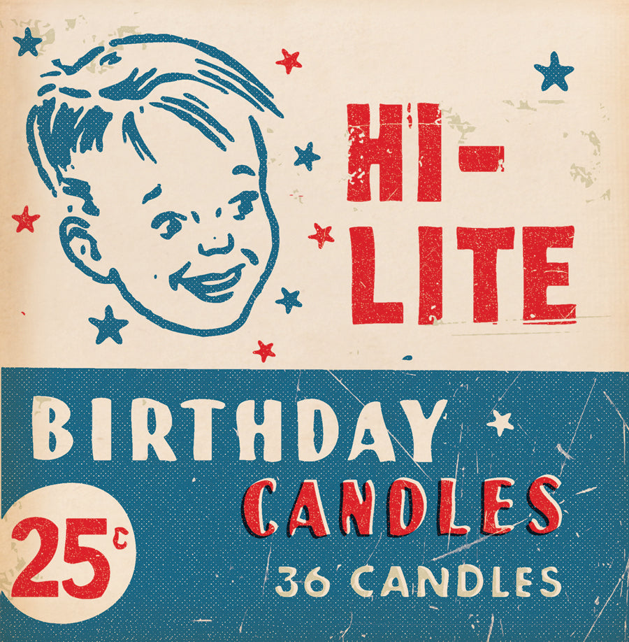 Matchbook Candles Birthday Card