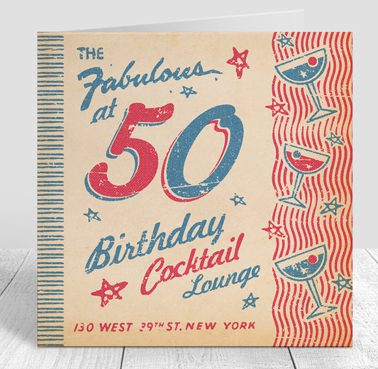 Matchbook 50th Birthday Card for Her