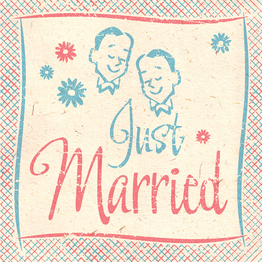 Matchbook 'Mr & Mr' Same Sex Wedding Card
