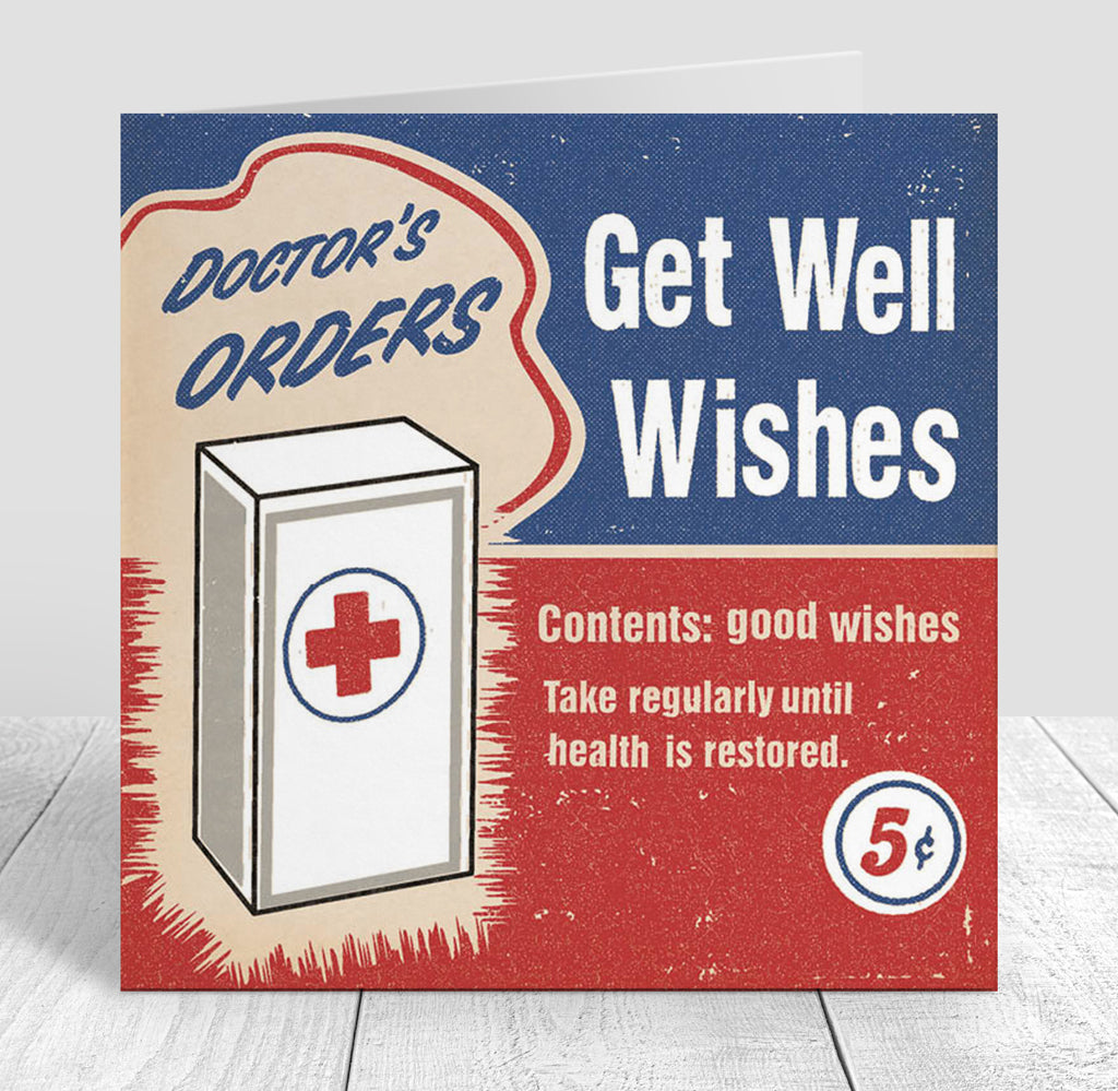 Matchbook 'Doctor's Orders' Get Well Card