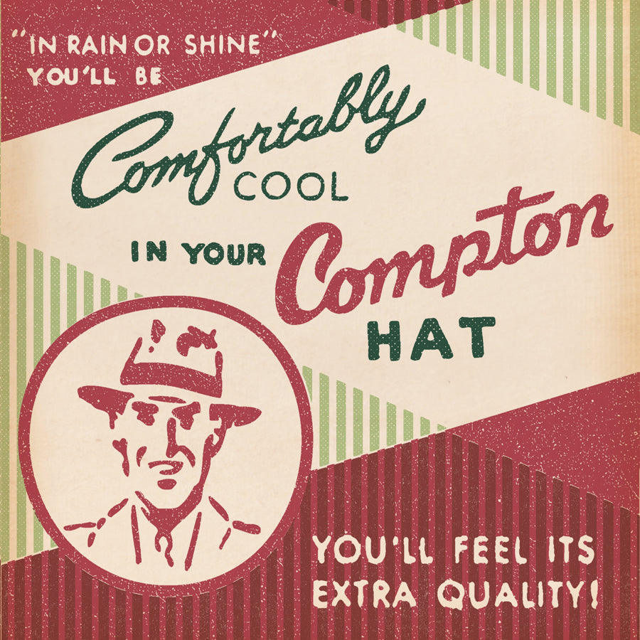 Matchbook 'Vintage Hat Ad' Any Occasion Card